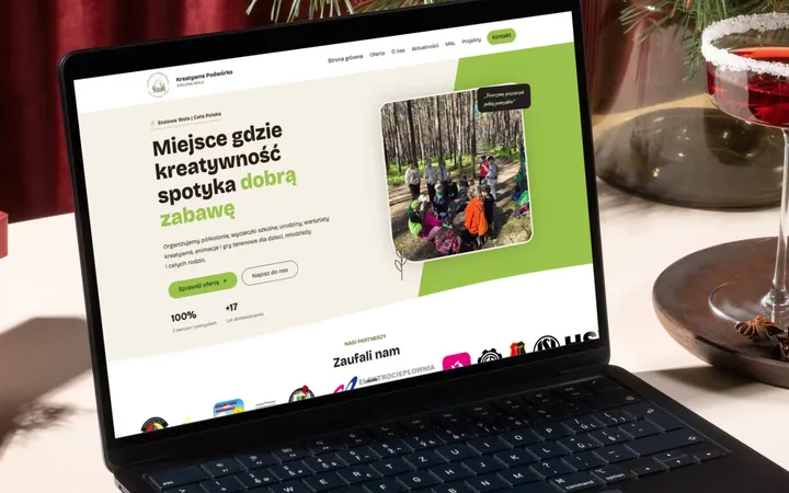 Mockup strony kreatywnepodworko.pl – Kreatywne Podwórko